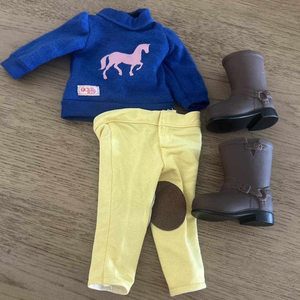 OG American Girl Brand Horse Back Equestrian Riding Outfit with Boots!